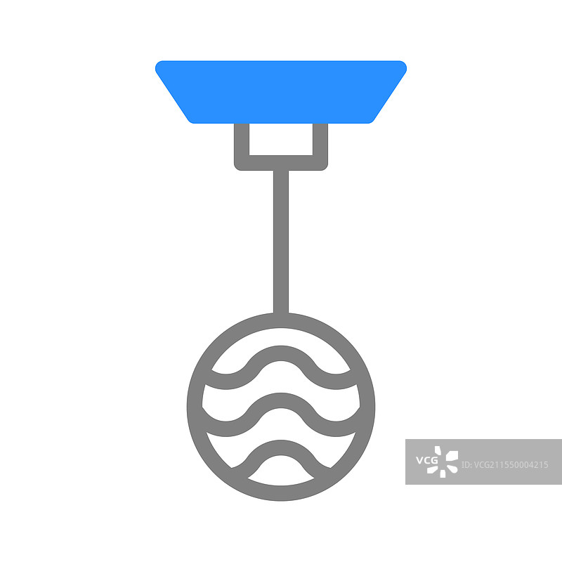 天花板安装的水球水概念图片素材