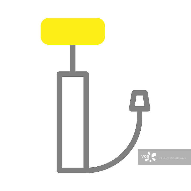 轮胎充气手动泵的概念图片素材