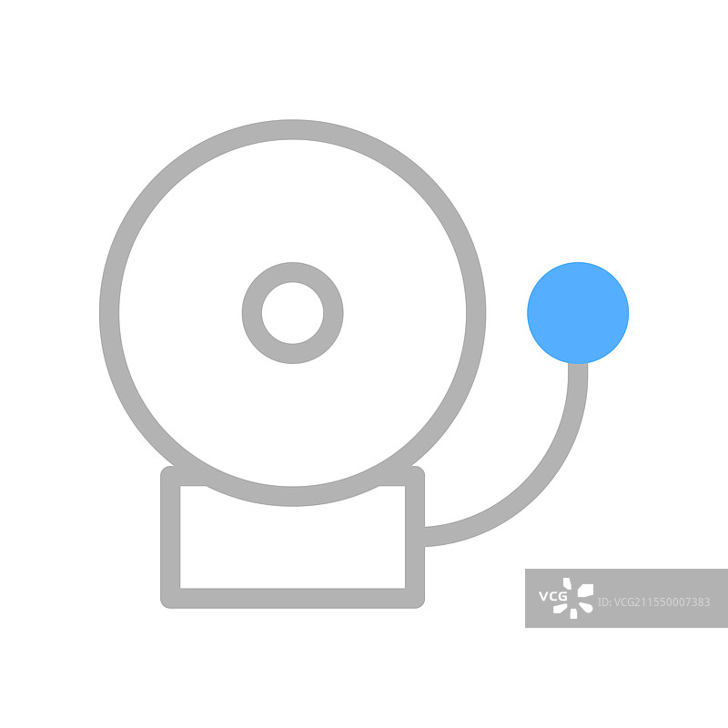 警报铃图标，警示和警告的概念图片素材