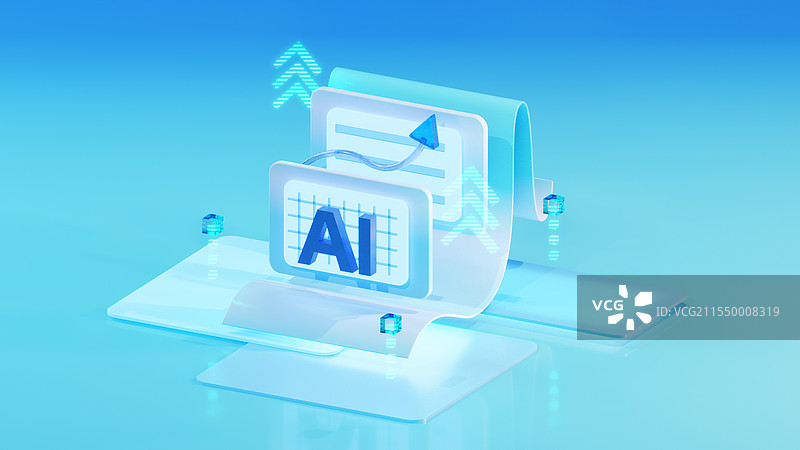 3D大数据智能素材组合图片素材