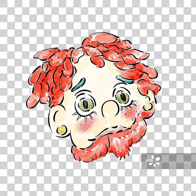 小丑脸图片素材