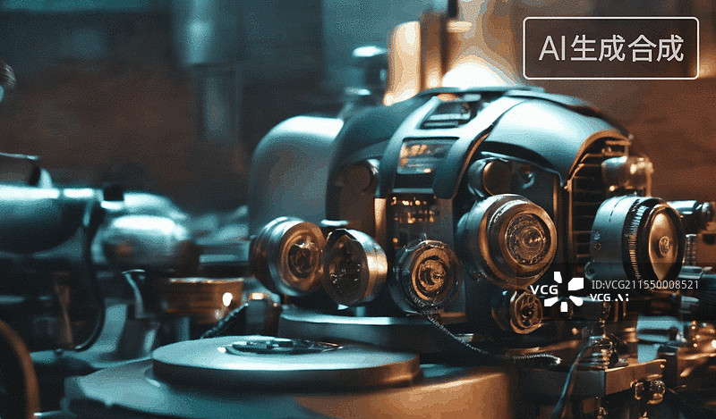 【AI数字艺术】机械装置图片素材