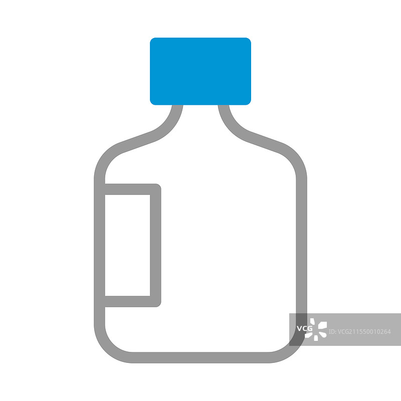 医疗瓶图标，健康护理概念图片素材
