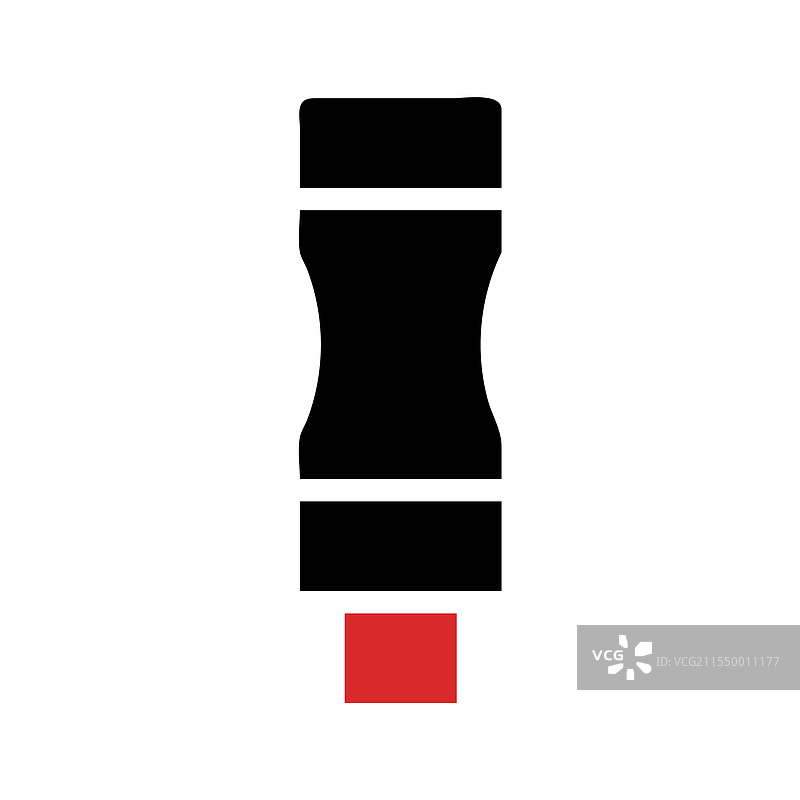 黑色马克笔配红色橡皮擦文具艺术图片素材