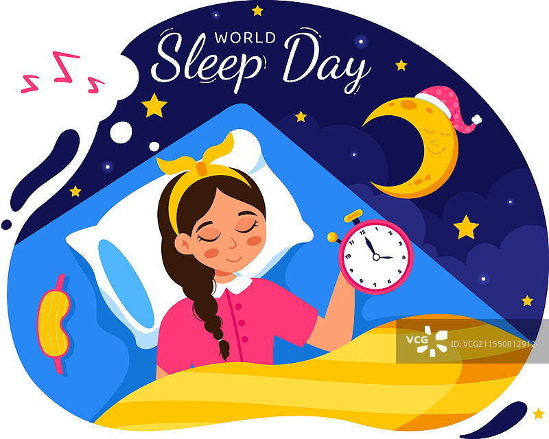 3月14日世界睡眠日，展现人们的活动图片素材