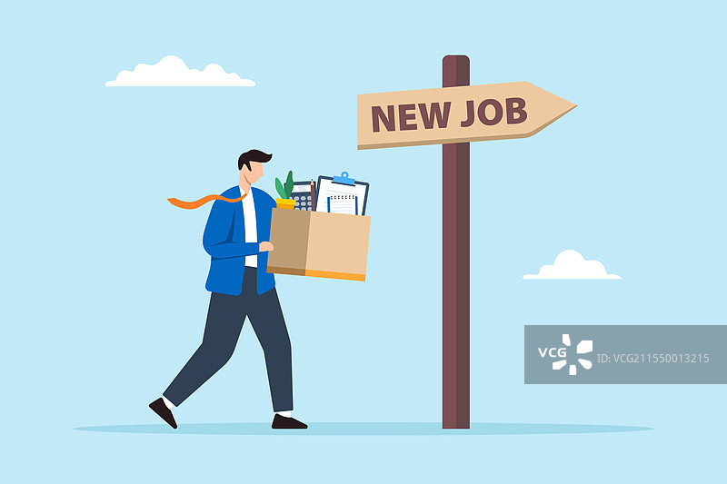 商人手提箱子里的物品扁平图像图片素材