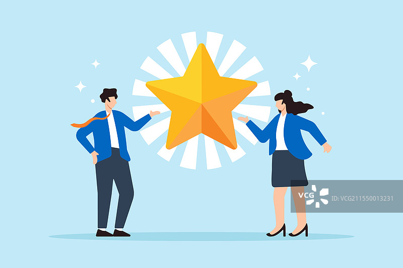 成功的商人和商女人士的公寓图片素材