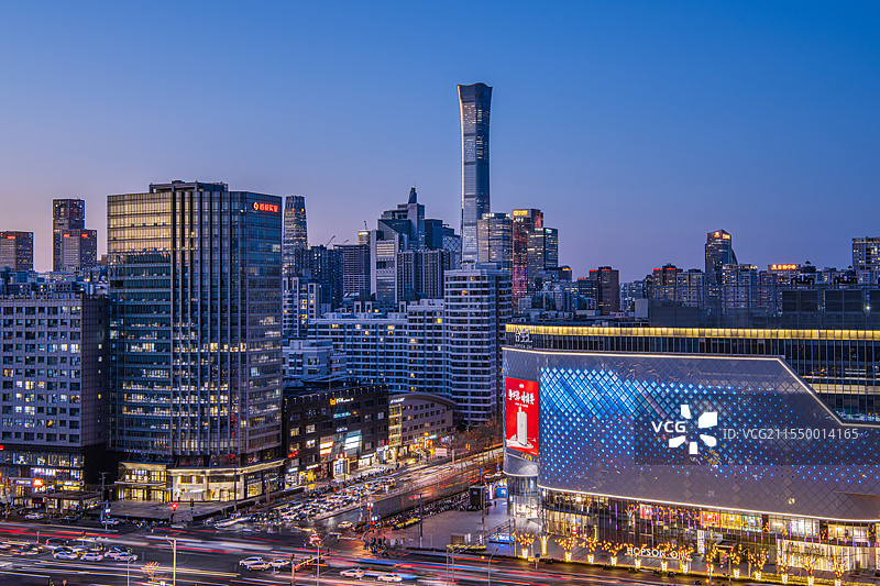 北京合生汇夜景图片素材