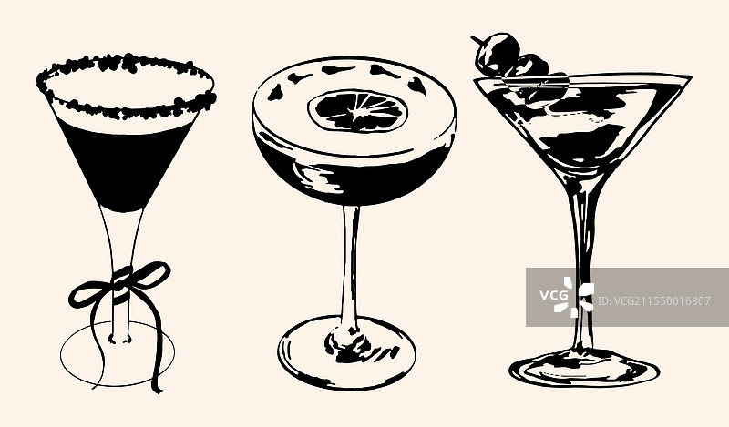 鸡尾酒饮品合集图片素材