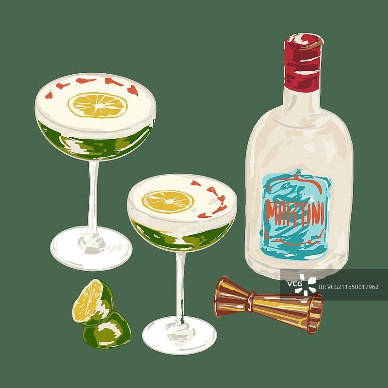 皮斯科酸鸡尾酒图片素材