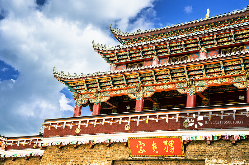 独克宗古城图片素材