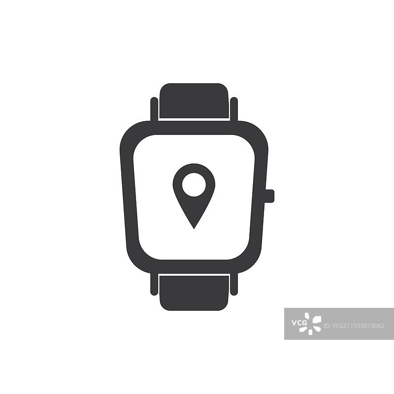 带位置标记的智能手表图片素材