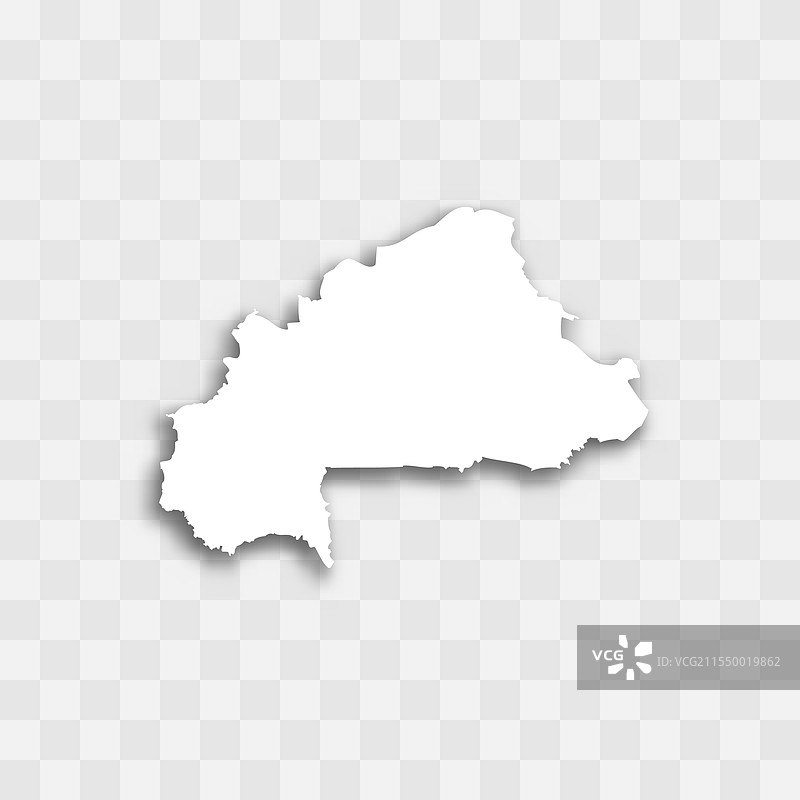 布基纳法索地图轮廓图片素材