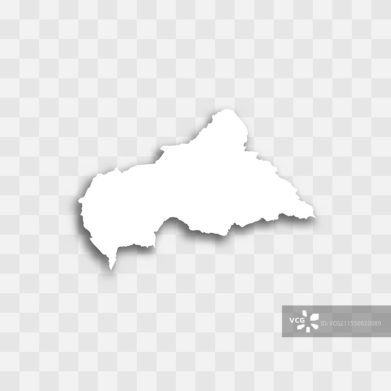 中非共和国地图轮廓图片素材