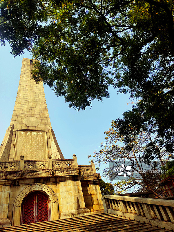 2025年2月全国、广东省重点文物保护单位—中山纪念碑风情图片素材