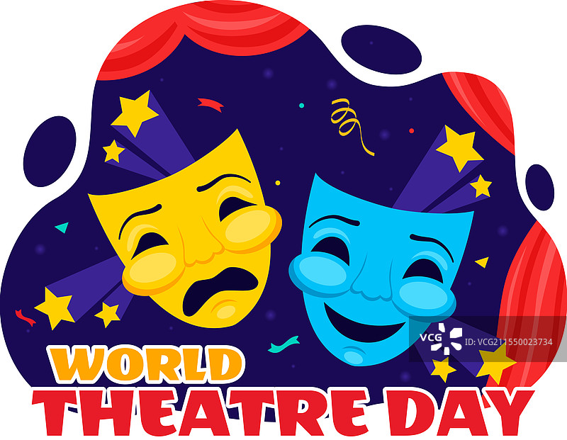 世界戏剧日，展现喜剧与悲剧图片素材
