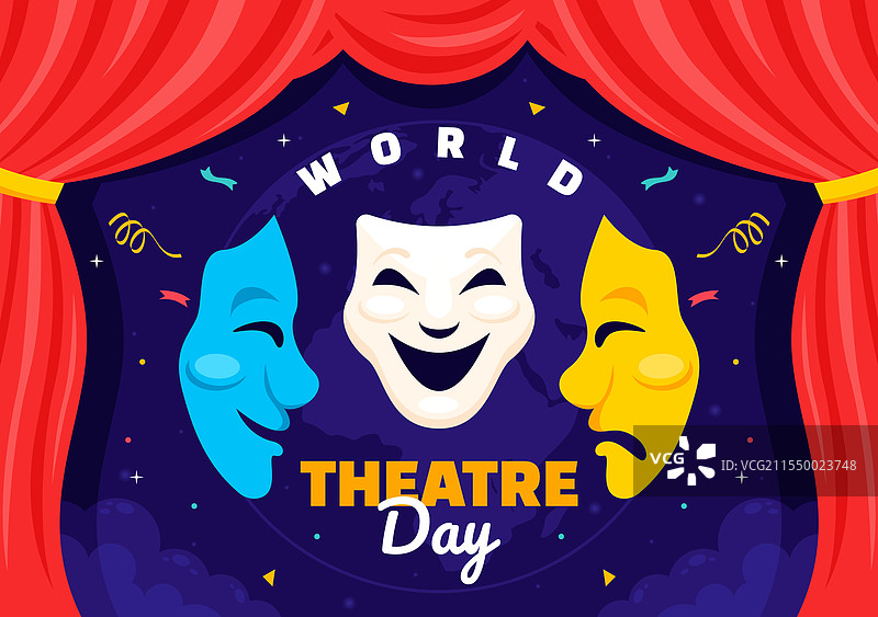 世界戏剧日，展现喜剧与悲剧图片素材