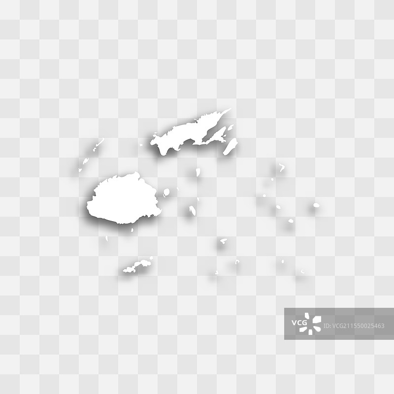 斐济地图轮廓图片素材