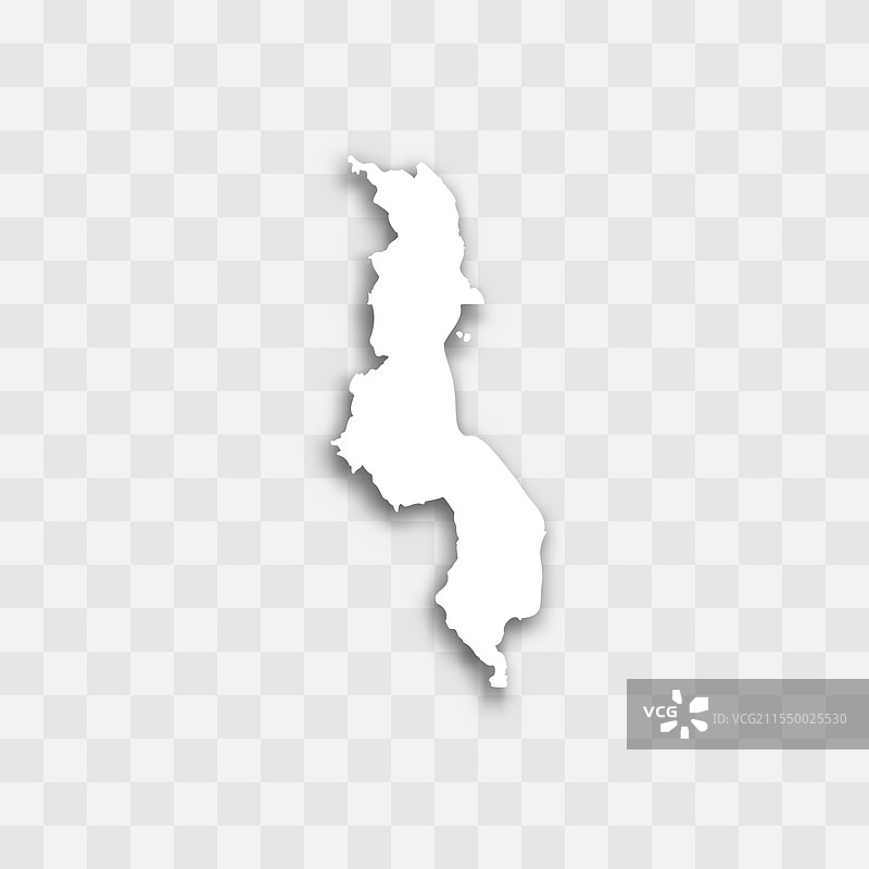 马拉维地图轮廓图片素材