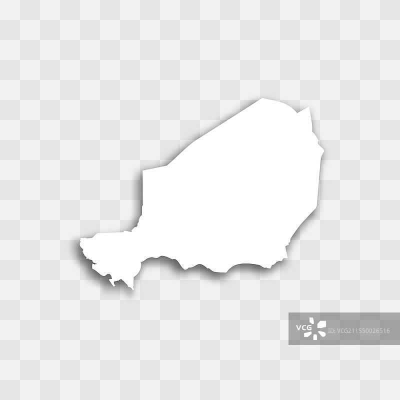 尼日尔地图轮廓图片素材