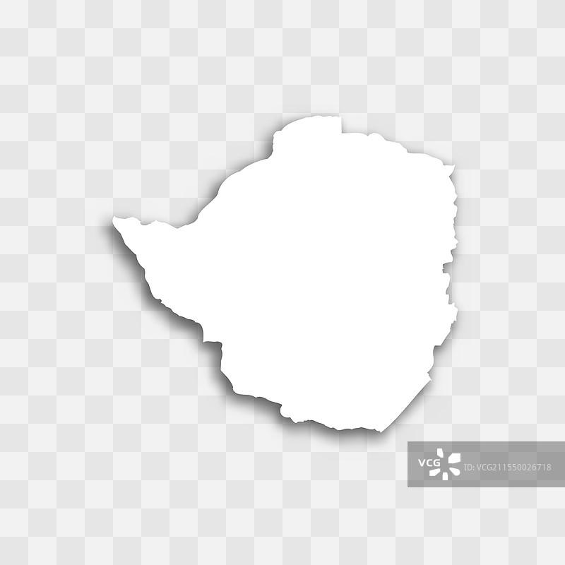 津巴布韦地图轮廓图片素材