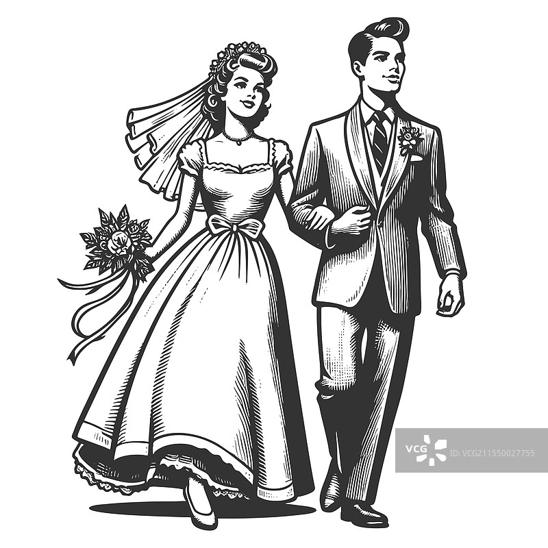 新郎新娘雕刻图片素材