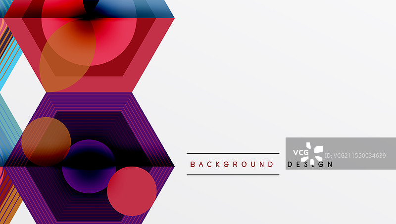 创意六边形几何形状设计图片素材