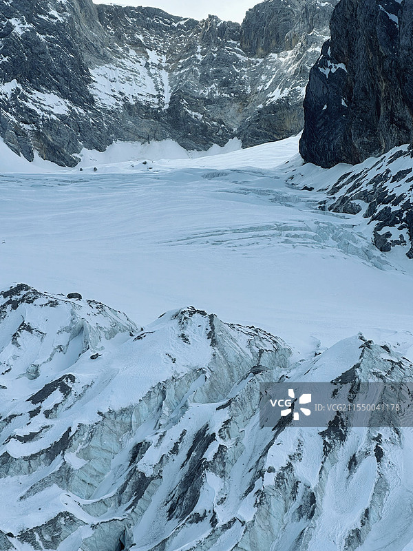 雪域高角度视图图片素材