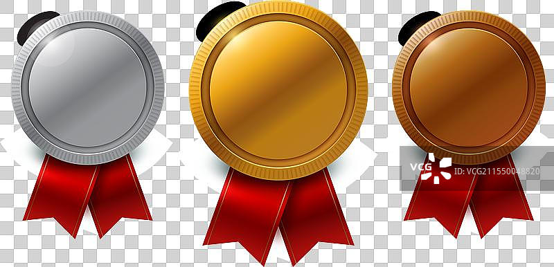 冠军金银铜奖牌与图片素材