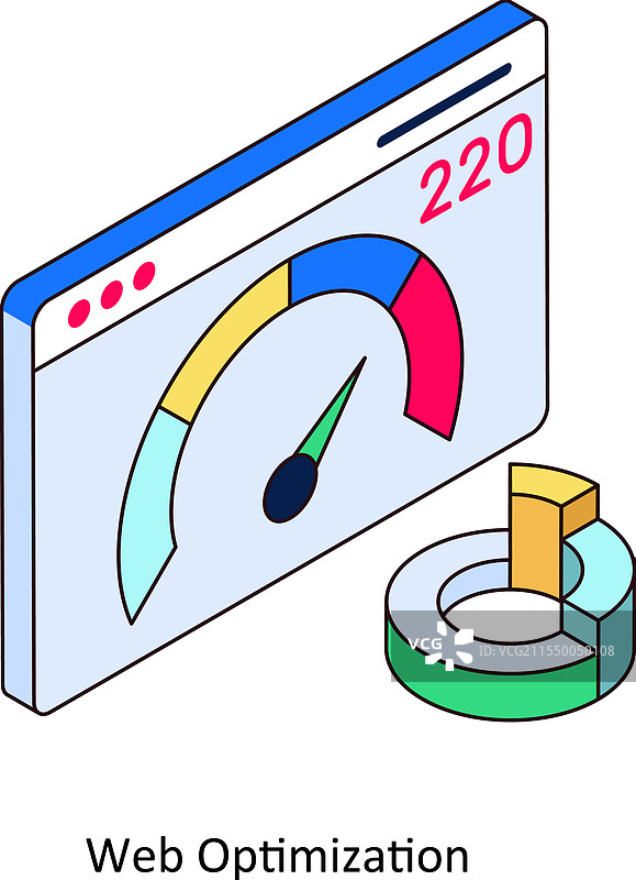 网页优化等距图形图片素材