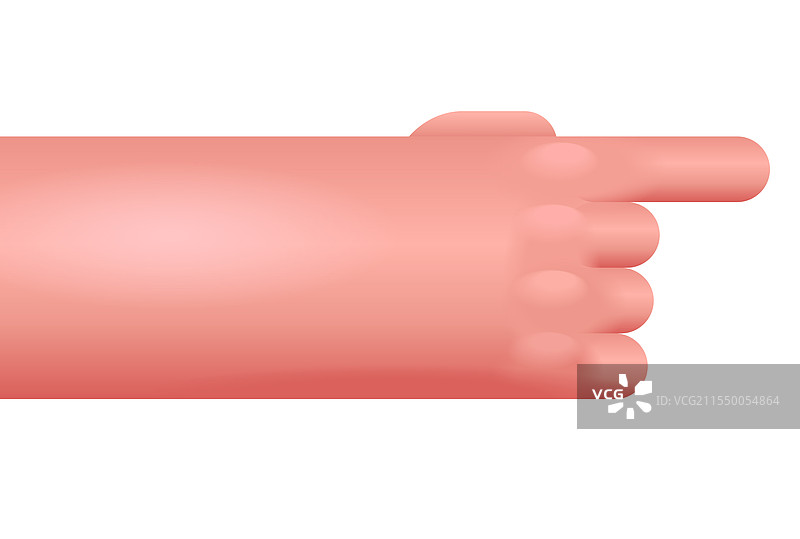 3D手势指向某个物体或按钮图片素材