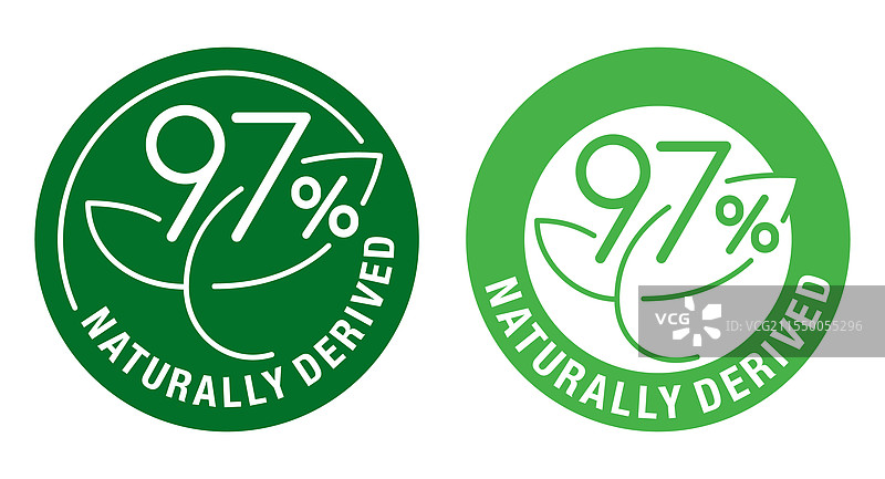 徽章 - 97% 天然来源图片素材