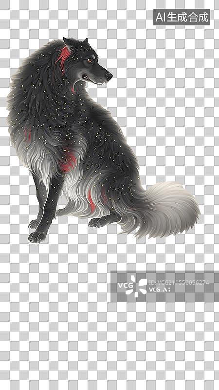 【AI数字艺术】创宇水墨十二生肖插画图片素材