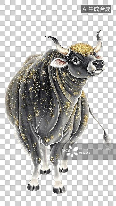 【AI数字艺术】创宇水墨十二生肖插画图片素材