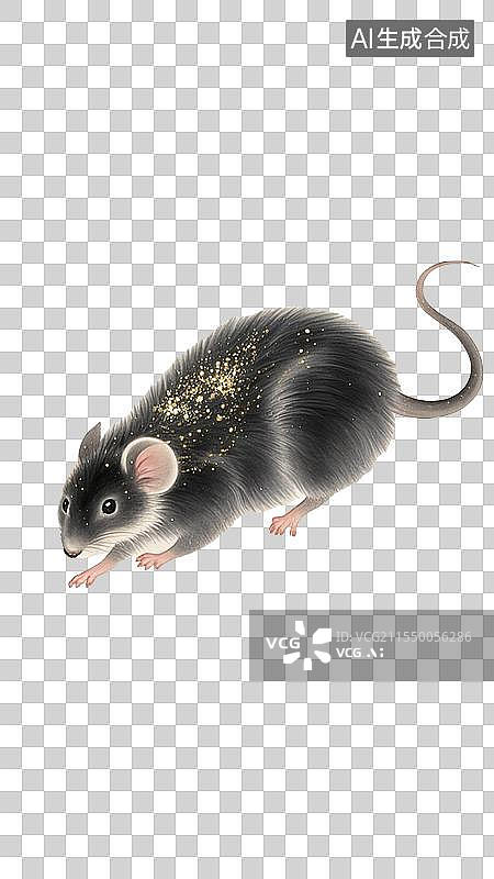 【AI数字艺术】创宇水墨十二生肖插画图片素材