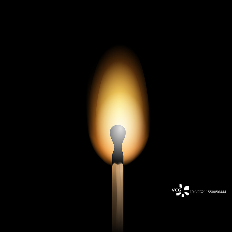 燃烧的火柴 - 火焰火柴棍图片素材