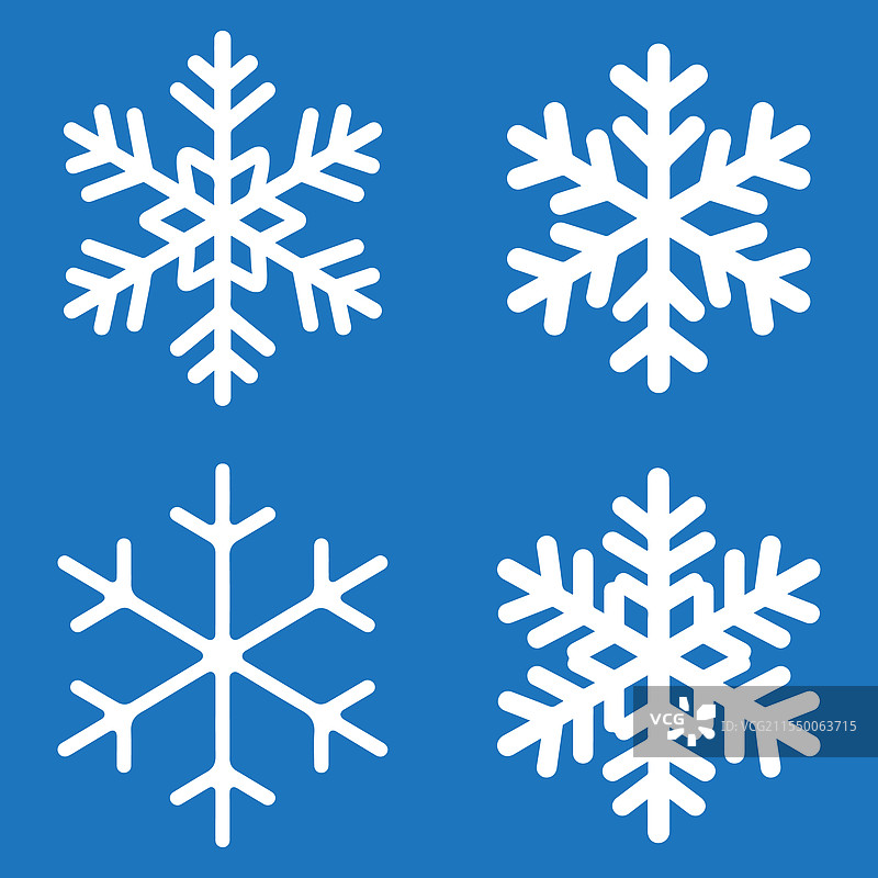 雪花图标艺术集图片素材