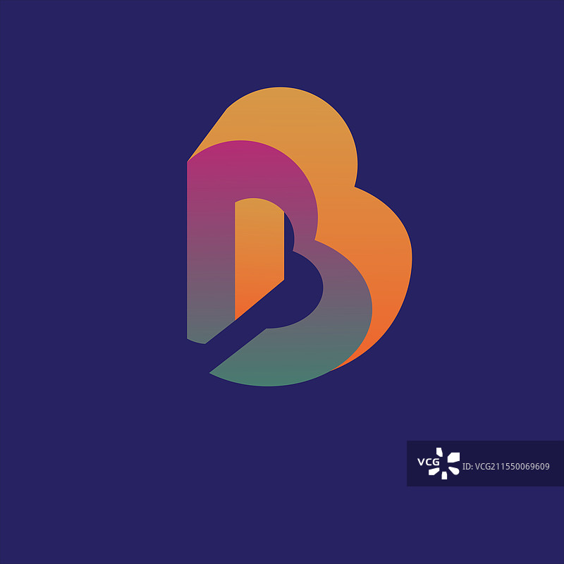 字母B的标志图片素材