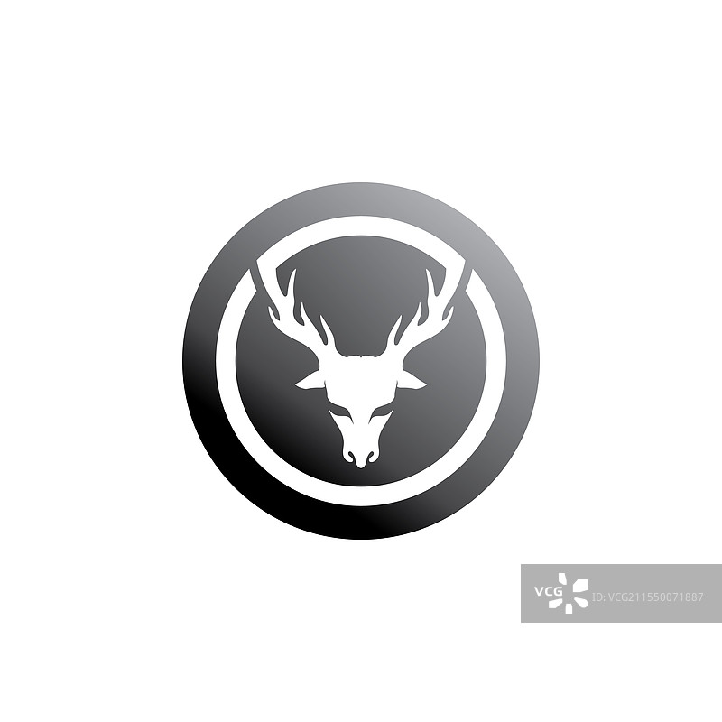 鹿的标志，动物和哺乳动物设计与图形图片素材