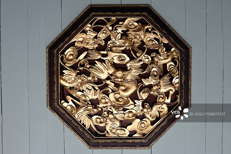 佛山金楼顶部花纹图片素材