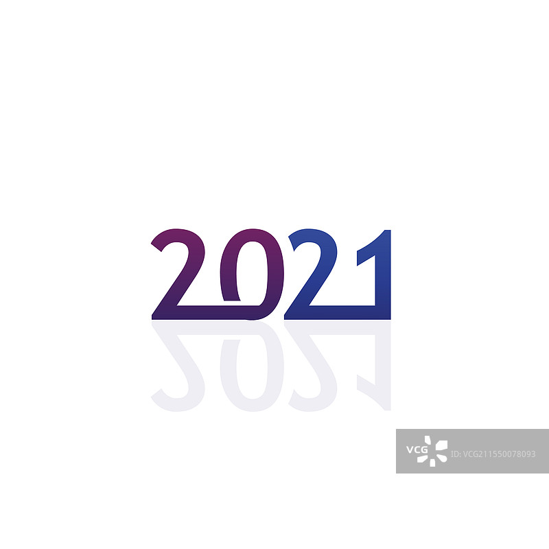 2021年新年设计标志和数字设计图片素材