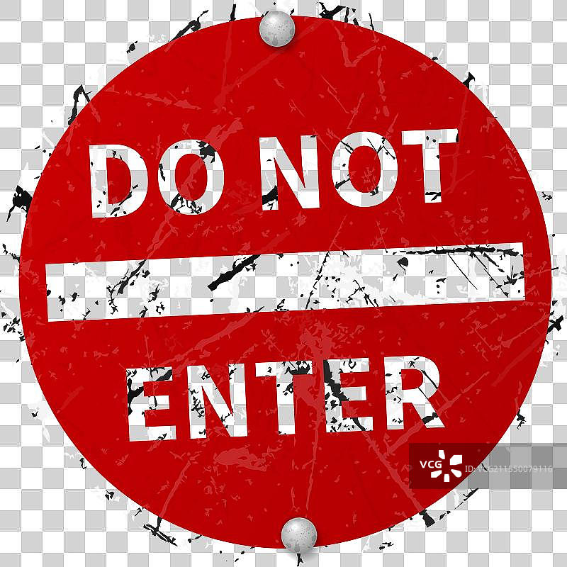 禁止进入交通标志 红色路标图片素材