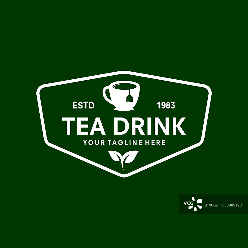 茶饮品牌标志模板设计图片素材