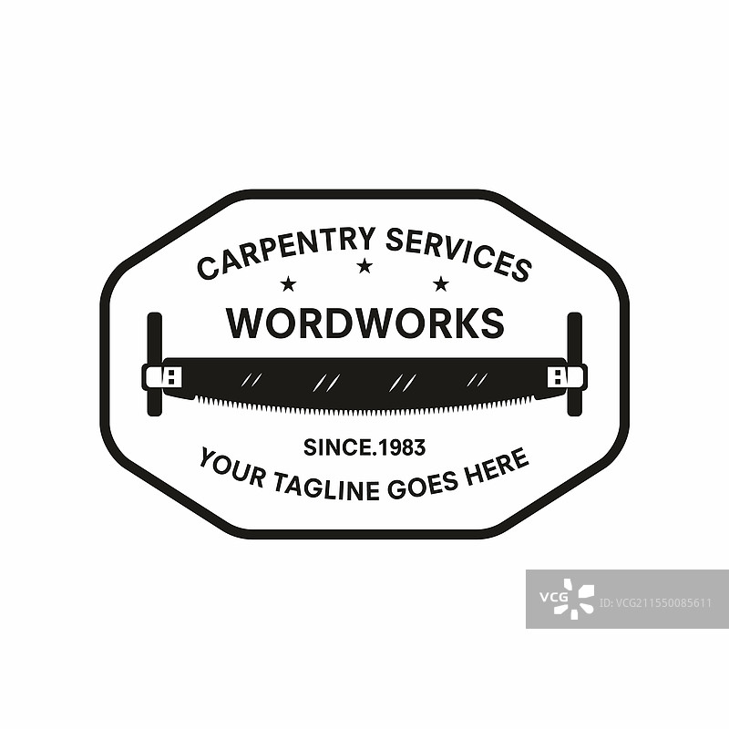 复古木工符号与复古风格的木制品图片素材