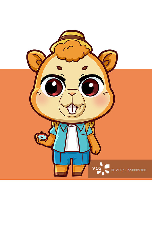 骆驼可爱ip形象图片素材