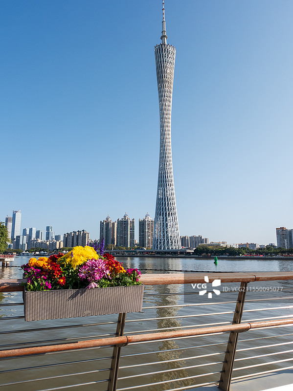 广州地标建筑：广州塔图片素材