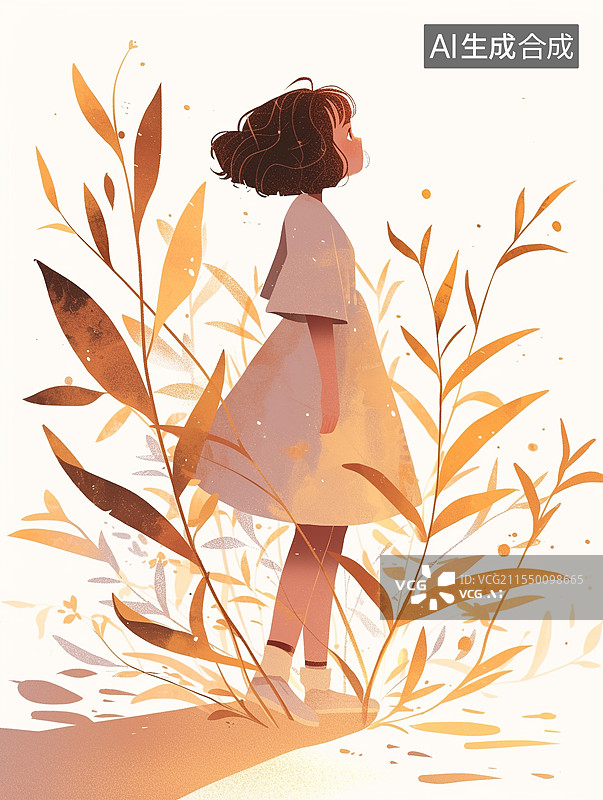 【AI数字艺术】自然与孩子图片素材