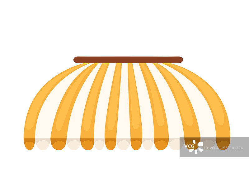 黄色和白色条纹的遮阳篷图片素材