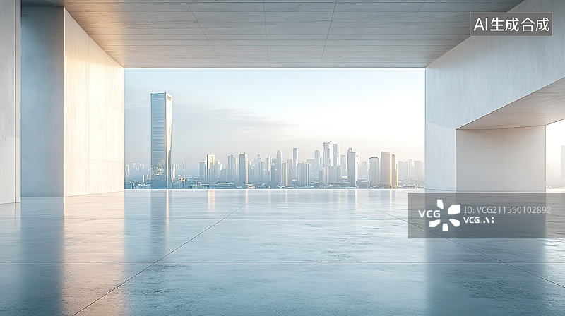 【AI数字艺术】建筑空间图片素材