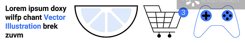 现代设计元素，包括文字和柠檬片图片素材